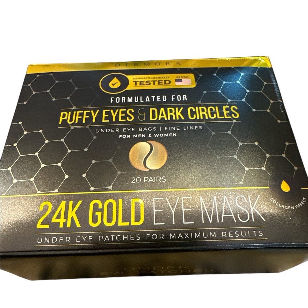 NEW! 🎯🎯ONLY 18 PAIRS🎯🎯24K Gold Eye Mask for Puffy Eyes and Dark Circles